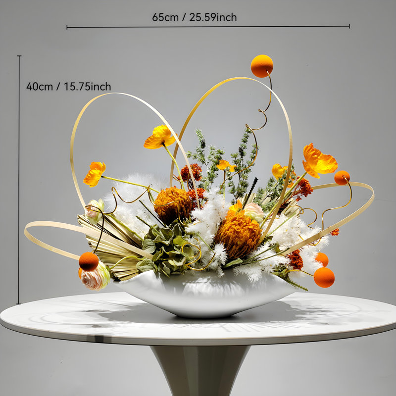 Ornements de fleurs simulées