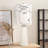 Modern Abstract Polyresin 33-Inch Face Pillar Table Lamp White - 13" x 13" x 33"
