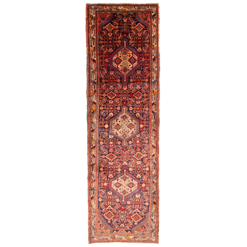 Tapis bleu marine 3 pi 5 po x 12 pi 2 po Konya Anatolian