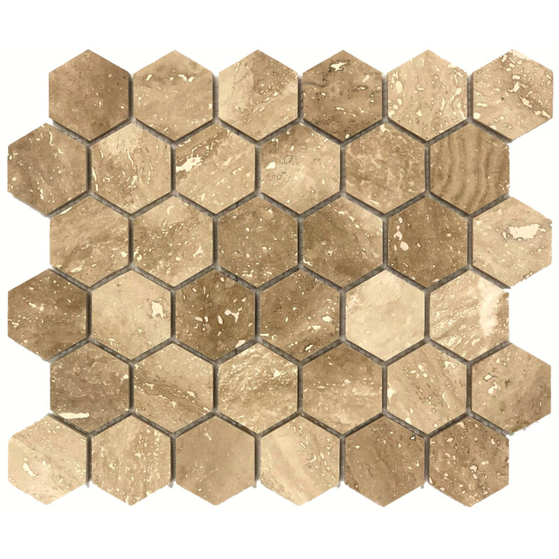 Stanislas 2" x 2" Marble Honeycomb Mosaic Wall & Floor Tile