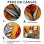 Jacquelinne blanc orange, coucher de soleil, chardon, harmonie I - chardon, art mural-846336330-846336343-846336342