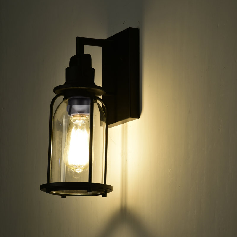 Luminaire de grange d'extérieur 1 lumière Dopkins, H 14,5 po x l 6,25 po x P 7,5 po