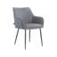48.5cm H Velvet Upholstered Metal Side Chair-726720687