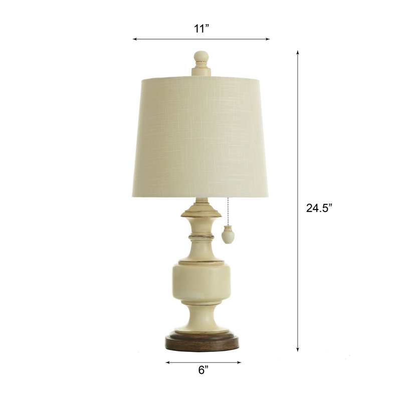 Table de chevet 24,75 po Alvah, Patiné crème