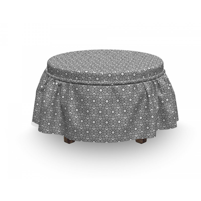 Box Cushion Ottoman Slipcover