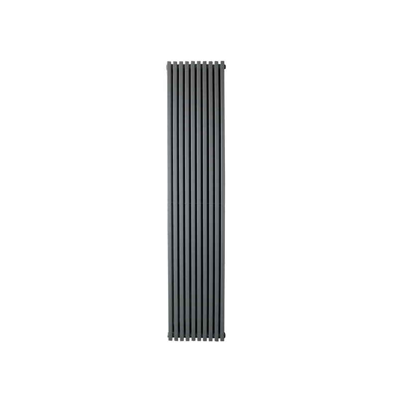 Bjorn Vertical Designer Radiator, Black, 180cm H x 38.3cm W x 8.7cm D