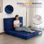 Tri-Fold Velours côtelé 6 po-593888338