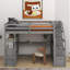 Lit mezzanine avec bureau et tablettes-634070677-634070676