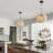 1-Light Pendant Lights Rattan Basket Globe-1350623541