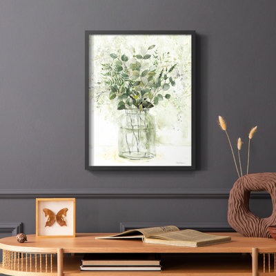 Delicate Greenery II Framed Print - Solid Wood