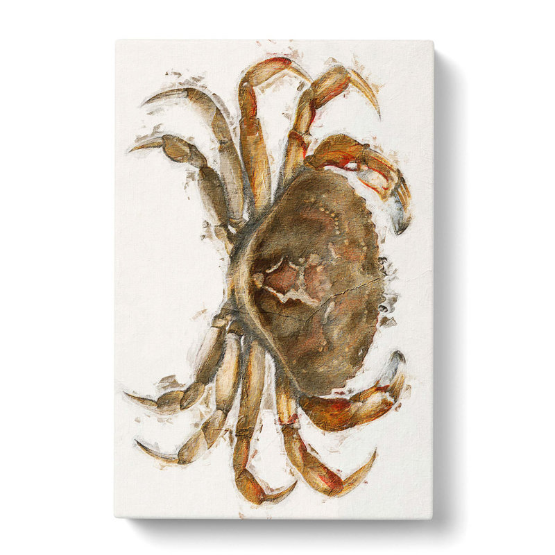Rock Crab by J.E. De Kay - Wall Art, 76cm H x 50cm W x 3cm D, Wrapped Canvas