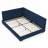 Upholstered Tufted Bed Frame, Sofa Bed Frame with Comfortable Backrest and Armrests