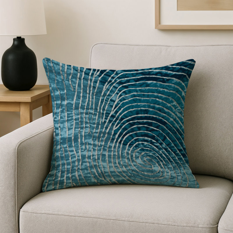 Coussin décoratif intérieur et extérieur Modern, Gris abstrait 240, Carré 20 po