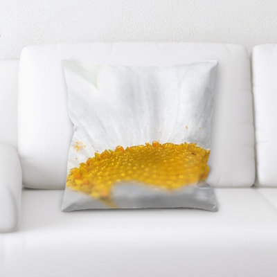 Close Up Microsuede Reversible Throw Pillow
