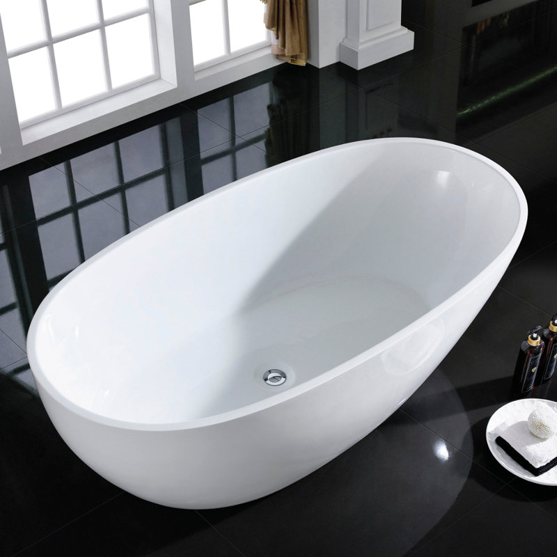 Sarah 67'' x 34'' Soaking Acrylic Bathtub