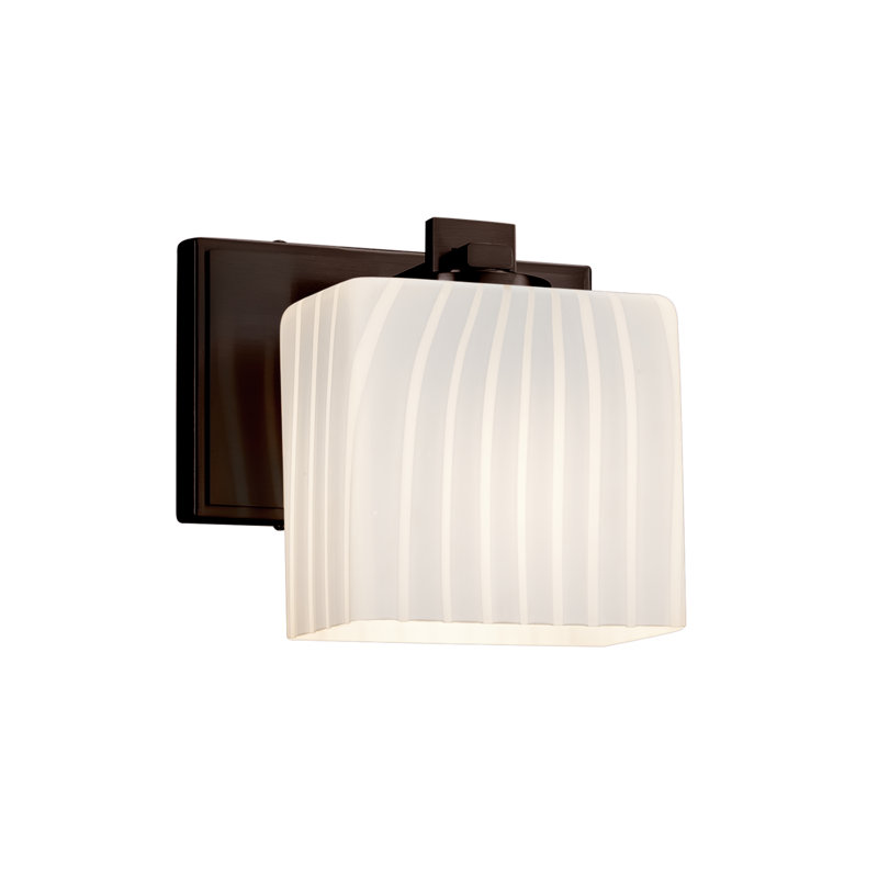 Appliquee à bras 1 lumière del Casson, Noir mat