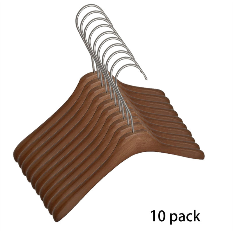 Premium Solid Wood Hanger, 10