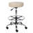 Huckstep Adjustable Height Active Stool with Footring and Wheels-1966812733