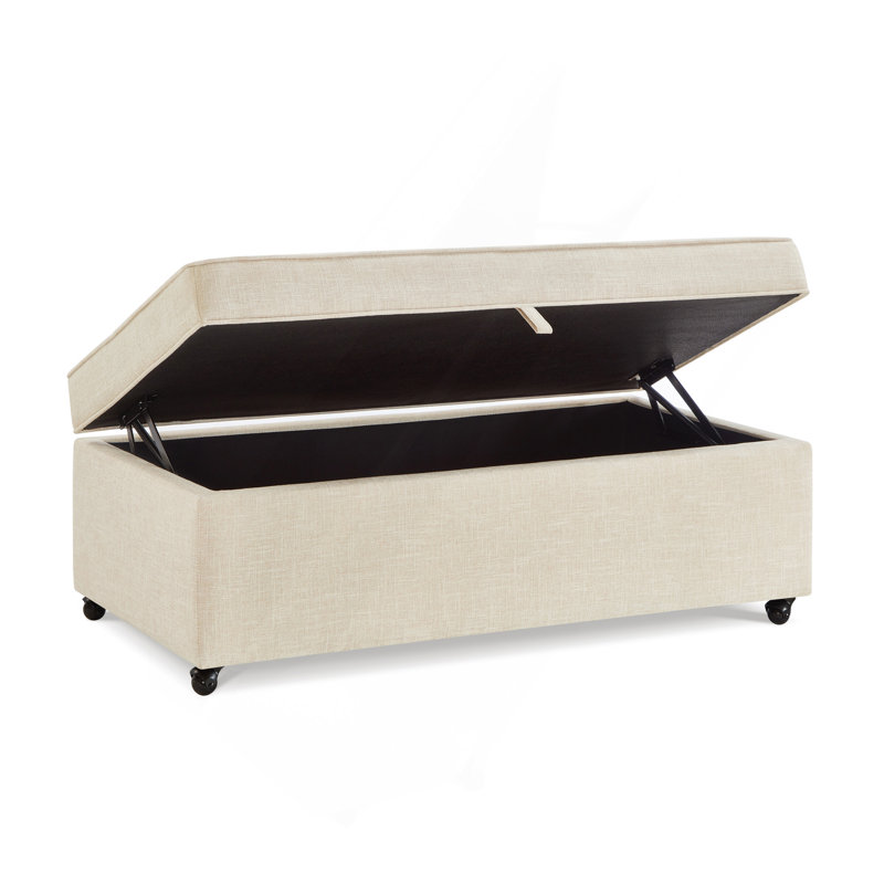 Grand repose-pieds de rangement avec roulettes Modern, Gruau