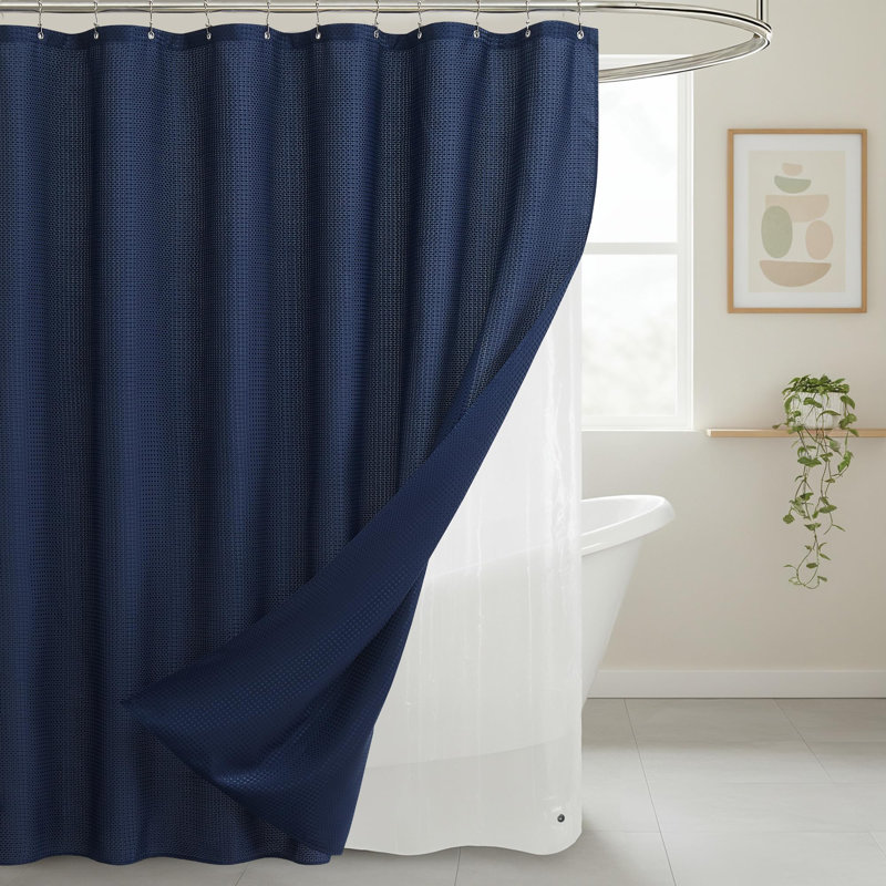 Rideau de douche, Bleu