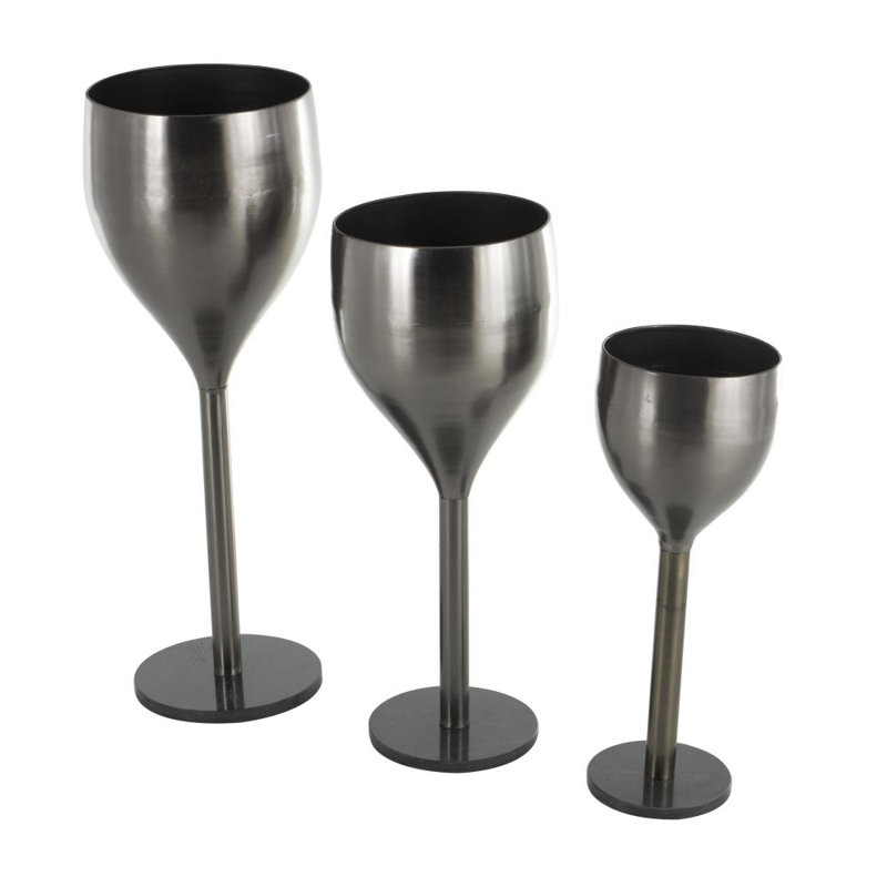 Pot de fleurs d'intérieur en métal Arlo, Argent