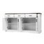 Buffet moderne cannelé avec rangement spacieux-126537902