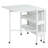 57.5'' x 35.5'' Foldable Craft Table with Wheels