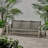 Outdoor Acacia Wood Wicker 3 Seater Sofa, Patio Furniture Conversation Set For Backyard-1449898091