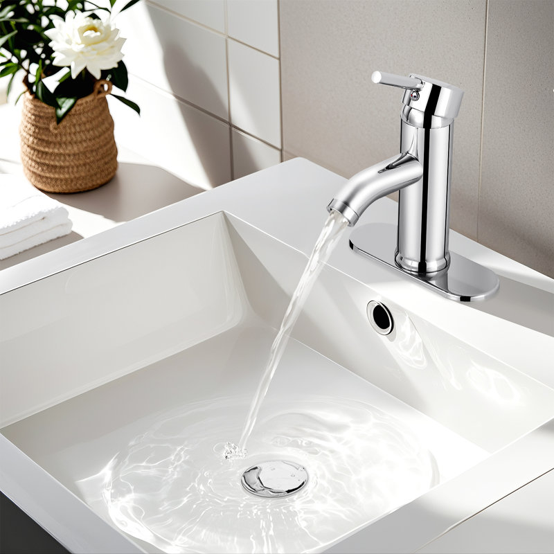 Single-Hole Single-handle Bathroom Faucet, Chrome