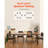 71in Rectangle Dining Table Wood Kitchen Table for 6-8 Person Brown (Only Table)