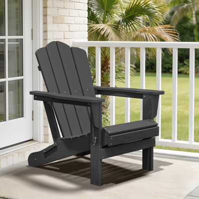Wolak High Density Polyethylene Folding Adirondack Chair