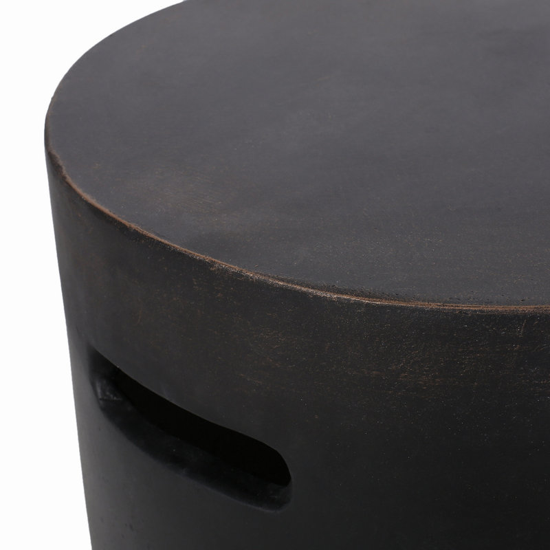 Table d'appoint d'extérieur en béton léger