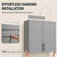Armoires de buanderie murales, armoires murales pour salle de lavage, armoire de cuisine avec tablette réglable, armoires suspendues pour salle de bain-1982963357-1983346429