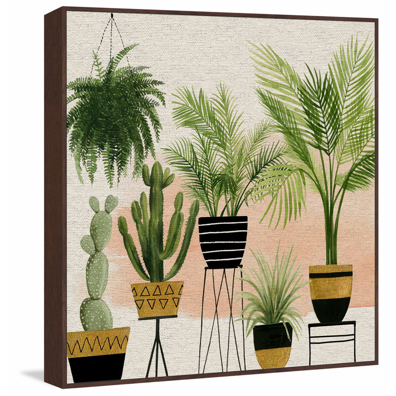 « intérieur oasis iii », reproduction sur toile, H 20 po x l 20 po x P 1,5 po