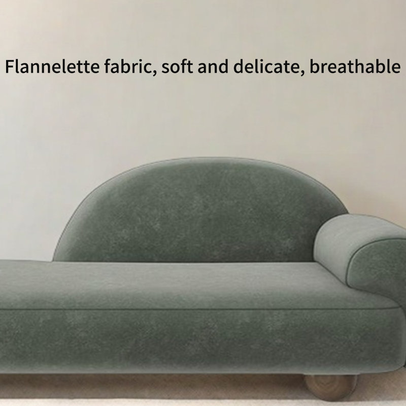 Fauteuil inclinable en flanelle d'éponge à haute élasticité, Gris, Orienté à droite