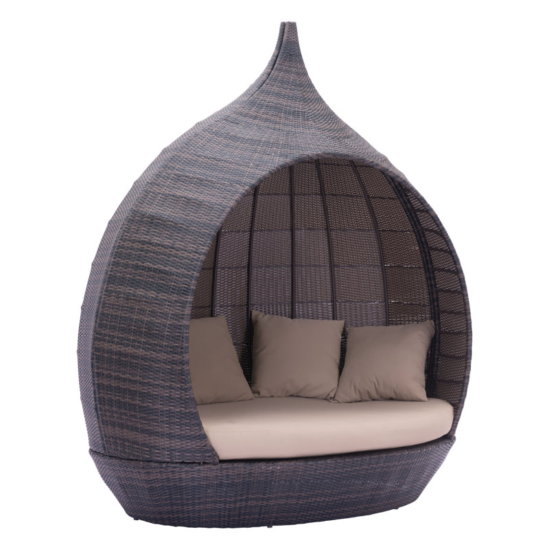 Outdoor 3 - Seat Patio Daybed, Brown