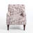 Glenetta Iliana Upholstered Rococo Plum Cotton Blend Armchair with Solid Wood Legs and Nailhead Trim-367130641
