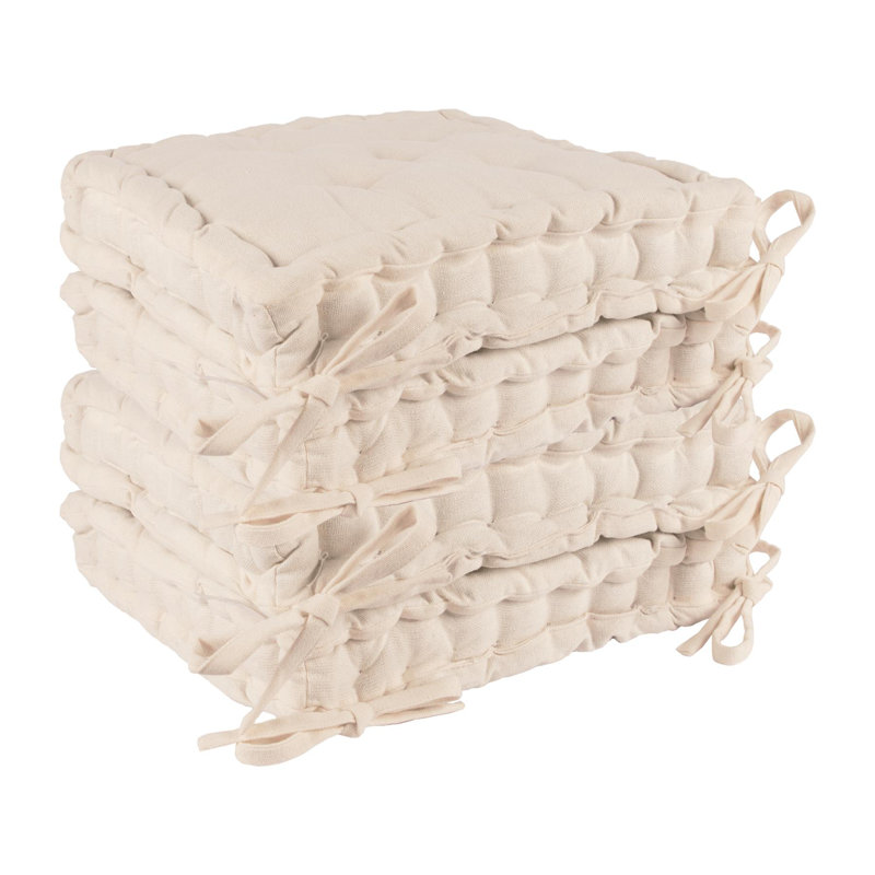 Nicola Spring - French Mattress Seat Cushions - 40cm, Cream