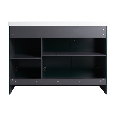 Meuble-lavabo autoportant de 48 po et 3 portes d'armoire à fermeture en douceur - sans le lavabo