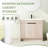 35.97'' Single Bathroom Vanity with Resin Top