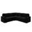 Brunella L-shaped Corner Sectional Sofa Bed with Pull-Out Bed-114985680