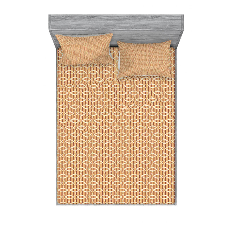 Ensemble de draps géométriques, Ensemble de draps pour lit double avec un drap-hou