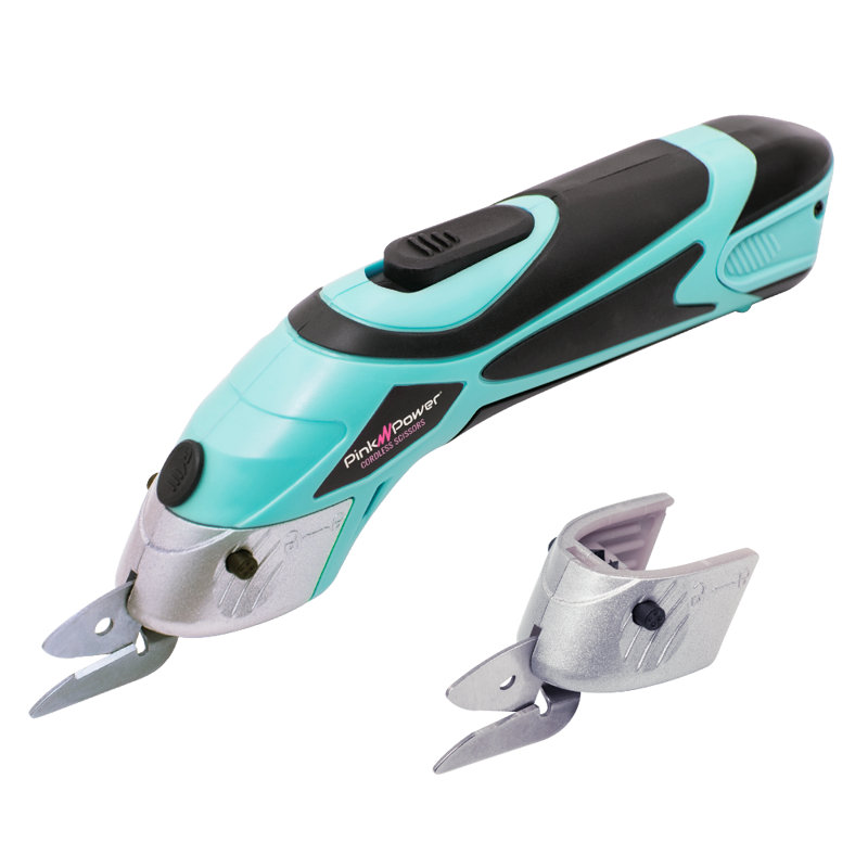 Coupe-papier électrique sans fil Pink Power, Éclaboussure turquoise