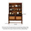 Armoire à nourriture en bois massif American Vintage