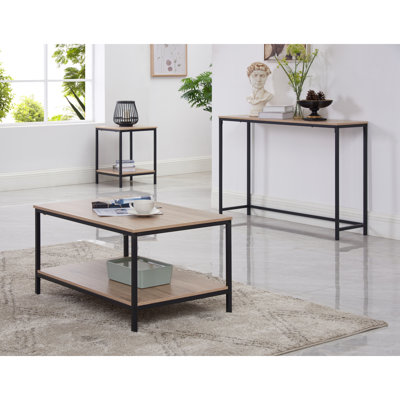  Meghan Metal Coffee Table Set by Latitude Run