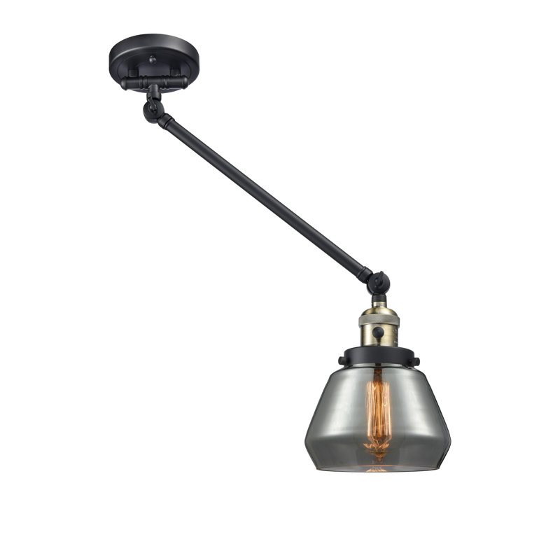 Rivka Plug-in Swing Arm Sconce, Bulb Not Included, Plated Smoked