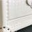 White Crocodile Pattern Sideboard with Drawers 62.99 " W Dresser