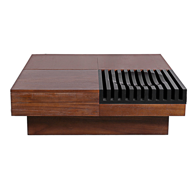 Table basse en bois avec rangement