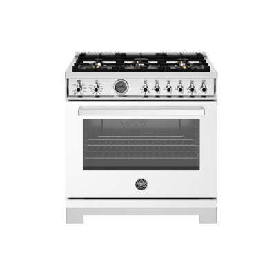 Professional Series 36"" 5.7 Cubic Feet Dual Fuel Freestanding Convection Range -  Bertazzoni, PRO366BCFEPBIT