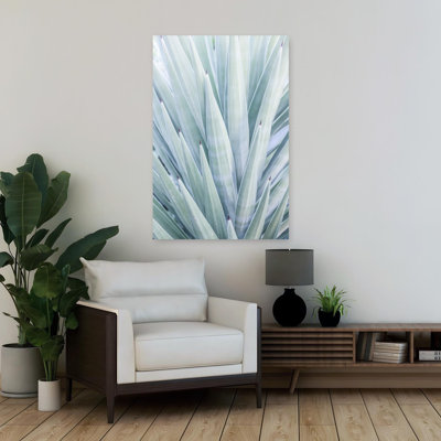 Art contemporain contemporain abstrait avec plante grasse